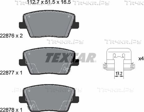Тормозные колодки Textar Q+. Артикул 2287601