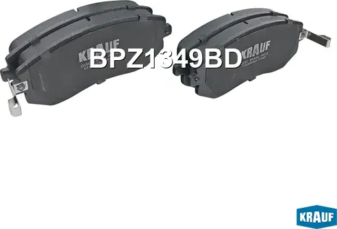Колодки тормозные дисковые (Krauf). Артикул BPZ1349BD