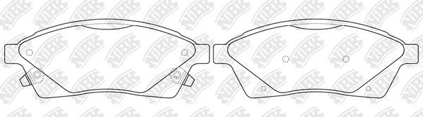 Тормозные колодки NiBK. Артикул PN51006