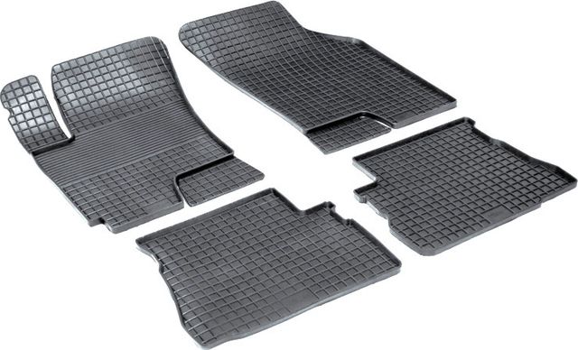 Коврики резиновые Seintex с узором сетка для салона Hyundai Getz 2002-2011. Артикул 00320