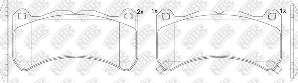 Тормозные колодки NiBK передние для Lexus IS II 2007-2013. Артикул PN1850