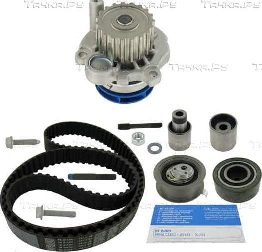 Помпа (водяной насос) с комплектом ремня ГРМ SKF для Volkswagen Golf IV 1997-2006. Артикул VKMC 01251