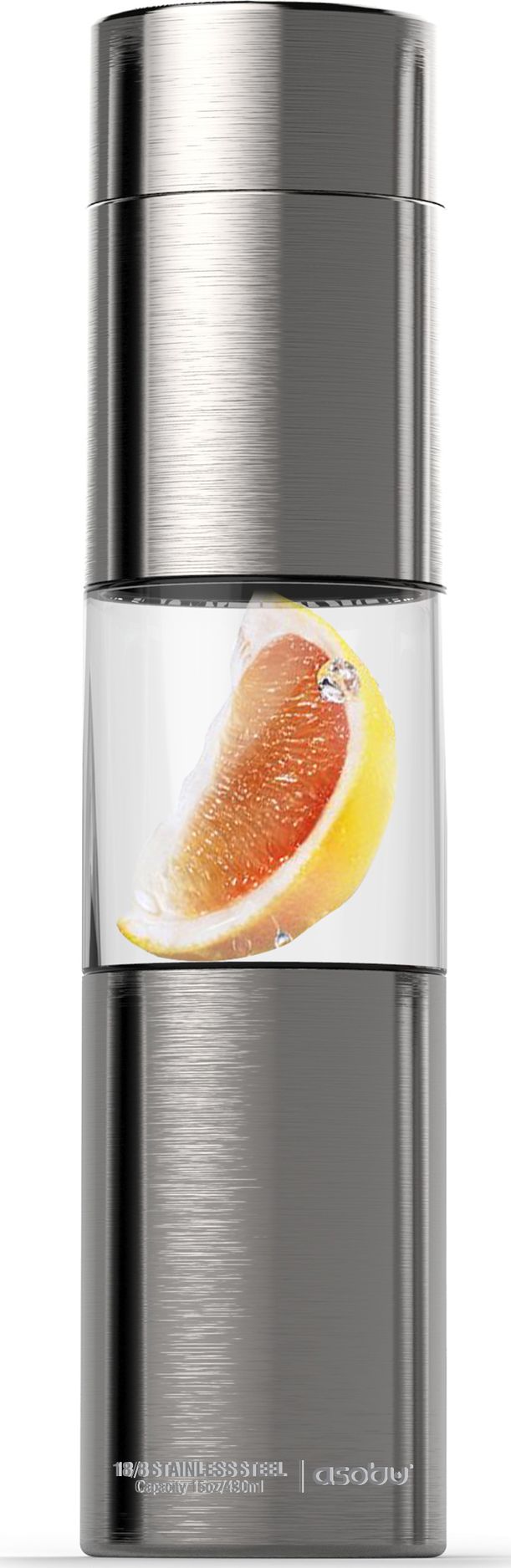 Бутылка Asobu FLAVOUR U SEE, 500 мл, Серебряная. Артикул SWG15.11-SILVER