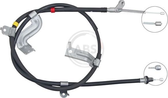 Трос ручника (тросик ручного тормоза) ABS для Nissan Juke I 2010-2019. Артикул K10184