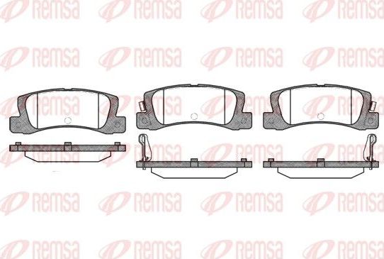 Тормозные колодки Remsa. Артикул 0214.02