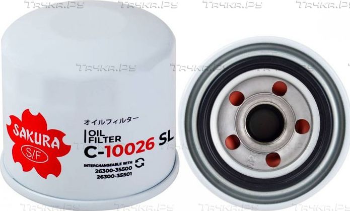 Масляный фильтр Sakura для Hyundai i30 II 2011-2015. Артикул C-10026-SL