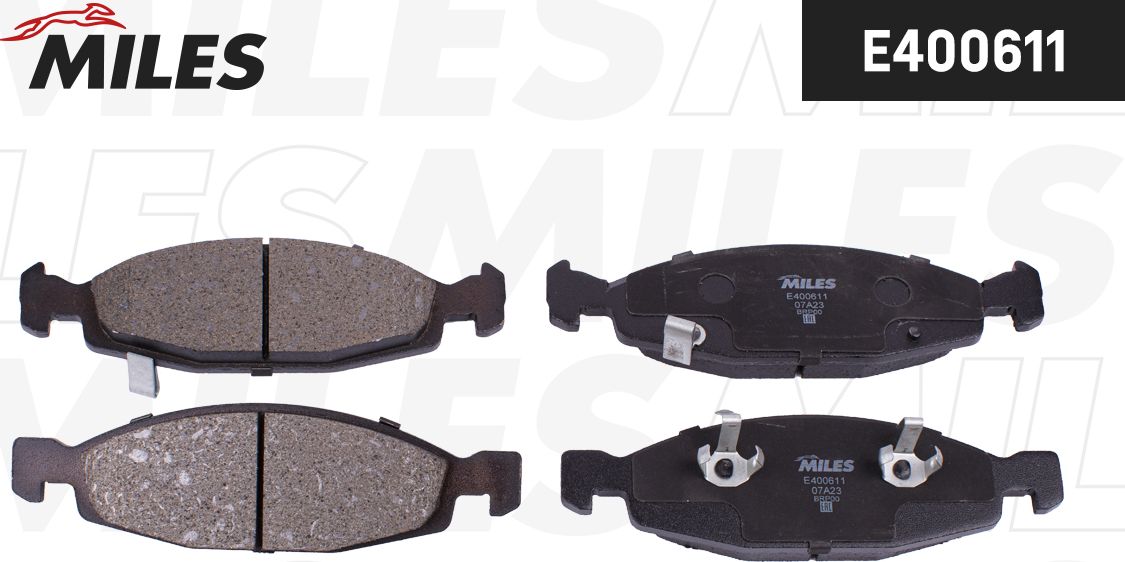 Тормозные колодки Miles (Low-Metallic). Артикул E400611