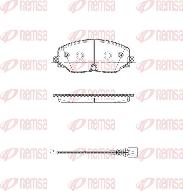 Тормозные колодки Remsa. Артикул 1770.01