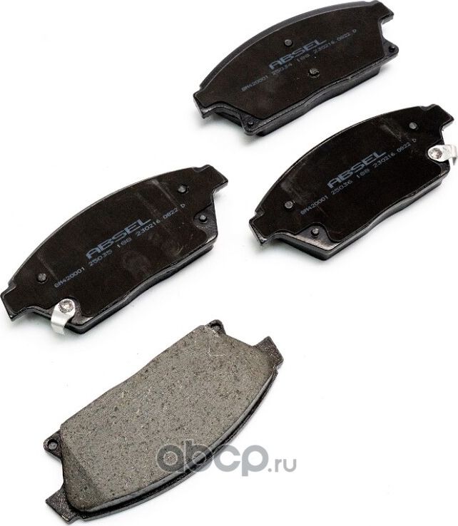 Колодки тормозные передние (Absel). Артикул GM420001