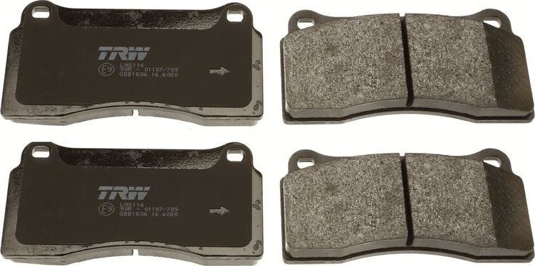 Тормозные колодки TRW. Артикул GDB1536