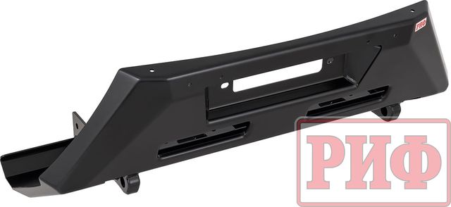 Бампер силовой/защита штатного бампера РИФ передний с защитой рулевых тяг, (центральная часть) для УАЗ Патриот 2015-2026. Артикул RIF064-10076