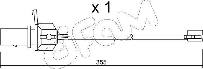 Датчик износа тормозных колодок  Metelli. Артикул SU.332