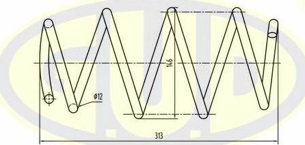 Пружина подвески G.U.D.. Артикул GCS085730