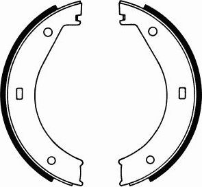 Тормозные колодки (стояночная тормозная система) SCT-Germany задние для BMW 7 I (E23) 1977-1986. Артикул SS 526
