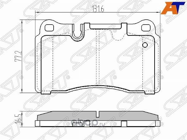Колодки тормозные FR RANGE ROVER 05-10, RANGE ROVE (SAT). Артикул STSFP500070