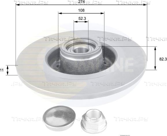 Тормозной диск Comline COATED. Артикул ADC1560