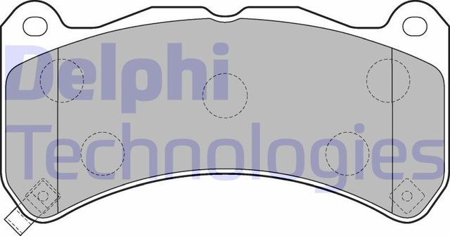 Тормозные колодки Delphi (Low-Metallic). Артикул LP3309