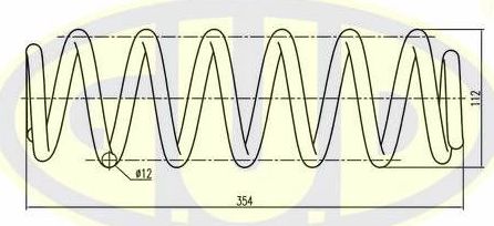 Пружина подвески G.U.D. задняя для SEAT Altea I 2004-2015. Артикул GCS282918