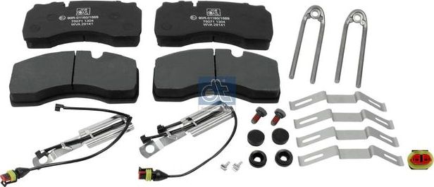 Тормозные колодки DT Spare Parts. Артикул 5.92121