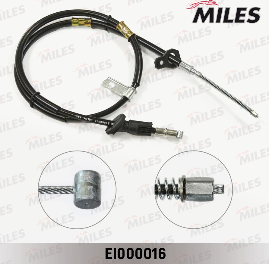 Трос ручника (тросик ручного тормоза) Miles. Артикул EI000016