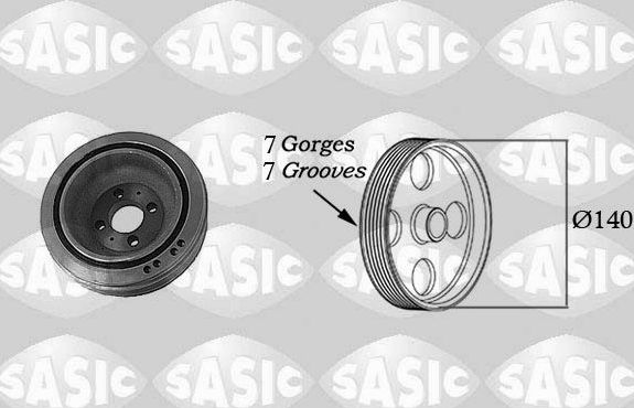 Шкив коленвала Sasic для Fiat Ducato II 2002-2006. Артикул 2156032