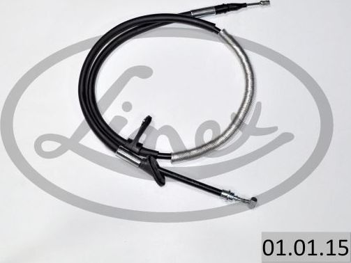 Трос ручника (тросик ручного тормоза) Linex. Артикул 01.01.15