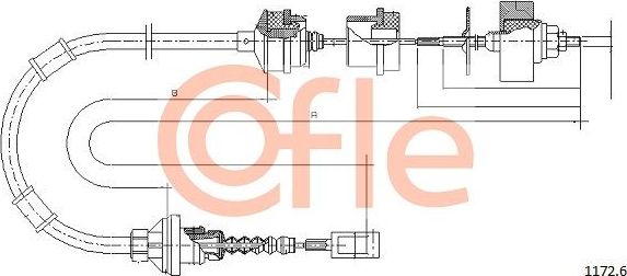 Трос сцепления Cofle. Артикул 92.1172.6