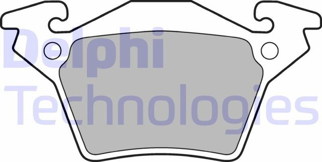 Тормозные колодки Delphi (Low-Metallic). Артикул LP1471