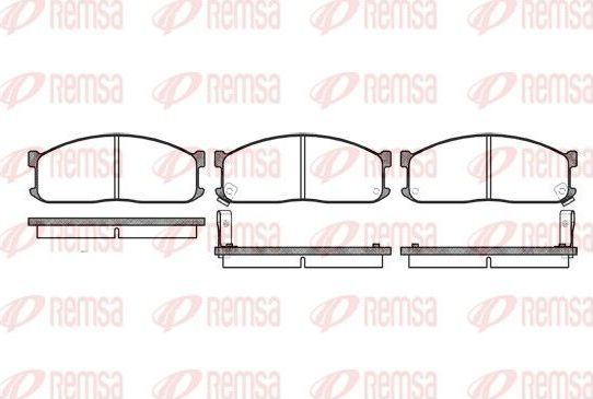 Тормозные колодки Remsa. Артикул 0244.02
