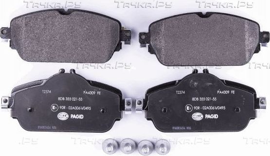 Тормозные колодки Hella. Артикул 8DB 355 021-551