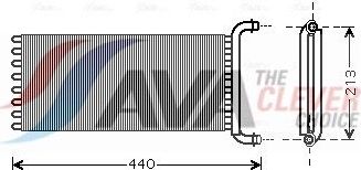 Радиатор отопителя (печки) AVA передний для Mercedes-Benz Vito II (W639) 2003-2014. Артикул MSA6441