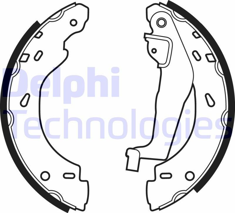 Тормозные колодки Delphi. Артикул LS1910