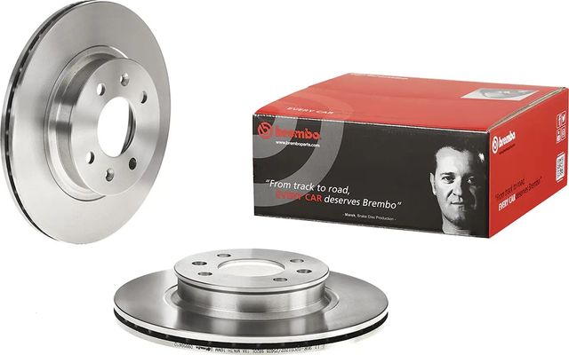 Тормозной диск Brembo передний для Hyundai i20 I 2008-2015. Артикул 09.B594.10