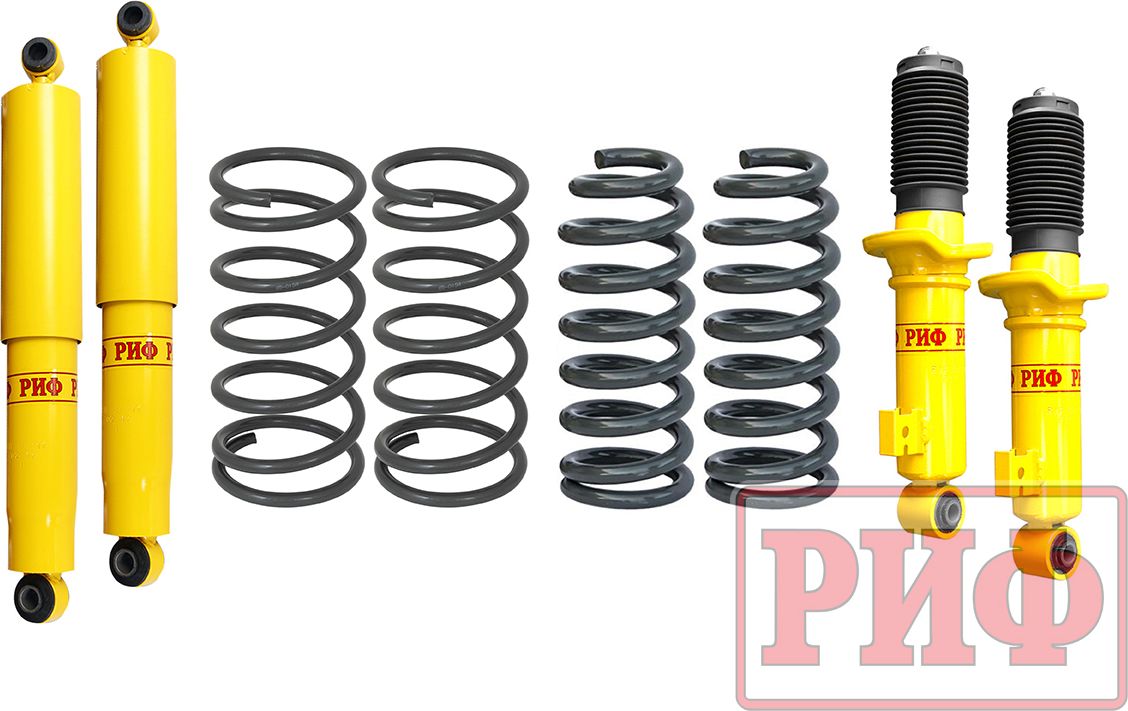 Лифт-комплект РИФ мягкий для Mitsubishi Pajero Sport III 2015-2026, лифт 20 мм. Артикул RIF-PS3-A