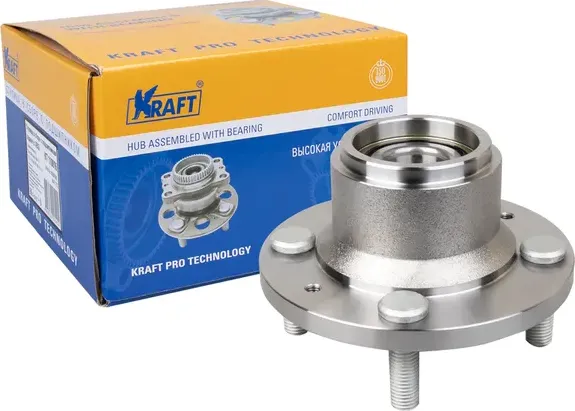 Ступица с подшипником CHEVROLET AVEO 02- задн. (Kraft). Артикул KT110015