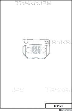 Тормозные колодки MK Kashiyama. Артикул D1179