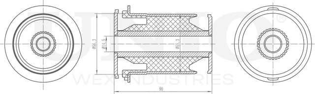 Сайлентблок рычага подвески (Unio). Артикул RMP-20197