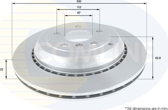 Тормозной диск Comline Comline. Артикул ADC1649V