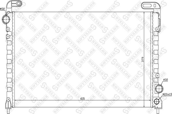 Радиатор охлаждения двигателя Stellox. Артикул 10-25241-SX