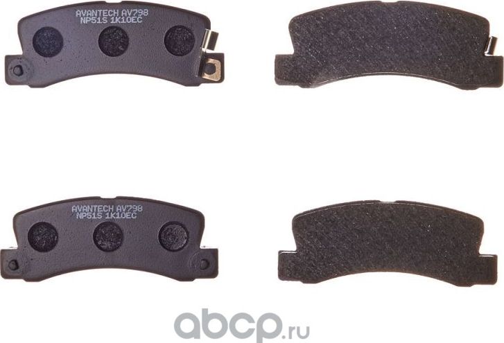 Колодки торм. диск. задн. (Avantech). Артикул AV798