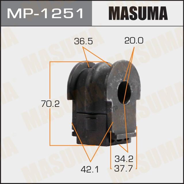Втулки стабилизатора Masuma задние для Nissan Teana L32 2014-2026. Артикул MP-1251