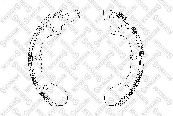 Тормозные колодки Stellox. Артикул 071 101-SX