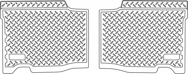 Коврики Норпласт задняя пара для салона УАЗ Patriot 2007-2012. Артикул NPL-Po-93-51