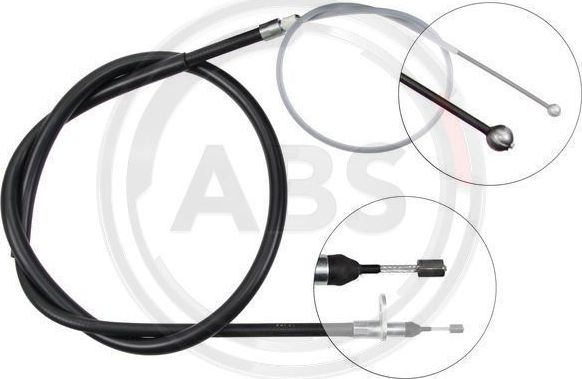 Трос ручника (тросик ручного тормоза) ABS задний левый для Land Rover Range Rover III 2002-2012. Артикул K17217