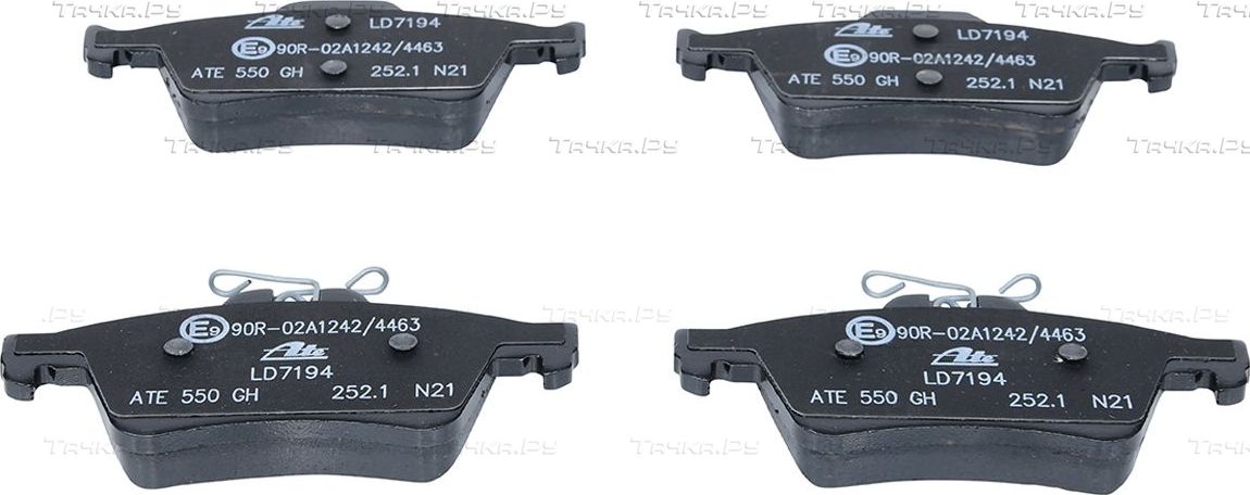 Тормозные колодки ATE Ceramic задние для Saab 9-3 I 2002-2003. Артикул 13.0470-7194.2