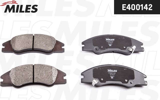 Тормозные колодки Miles (Low-Metallic). Артикул E400142