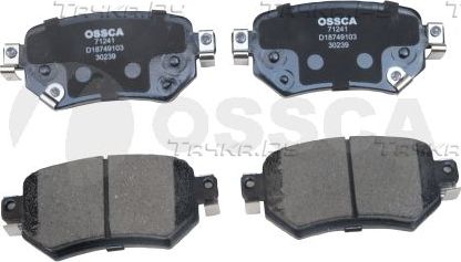 Тормозные колодки OSSCA. Артикул 71241