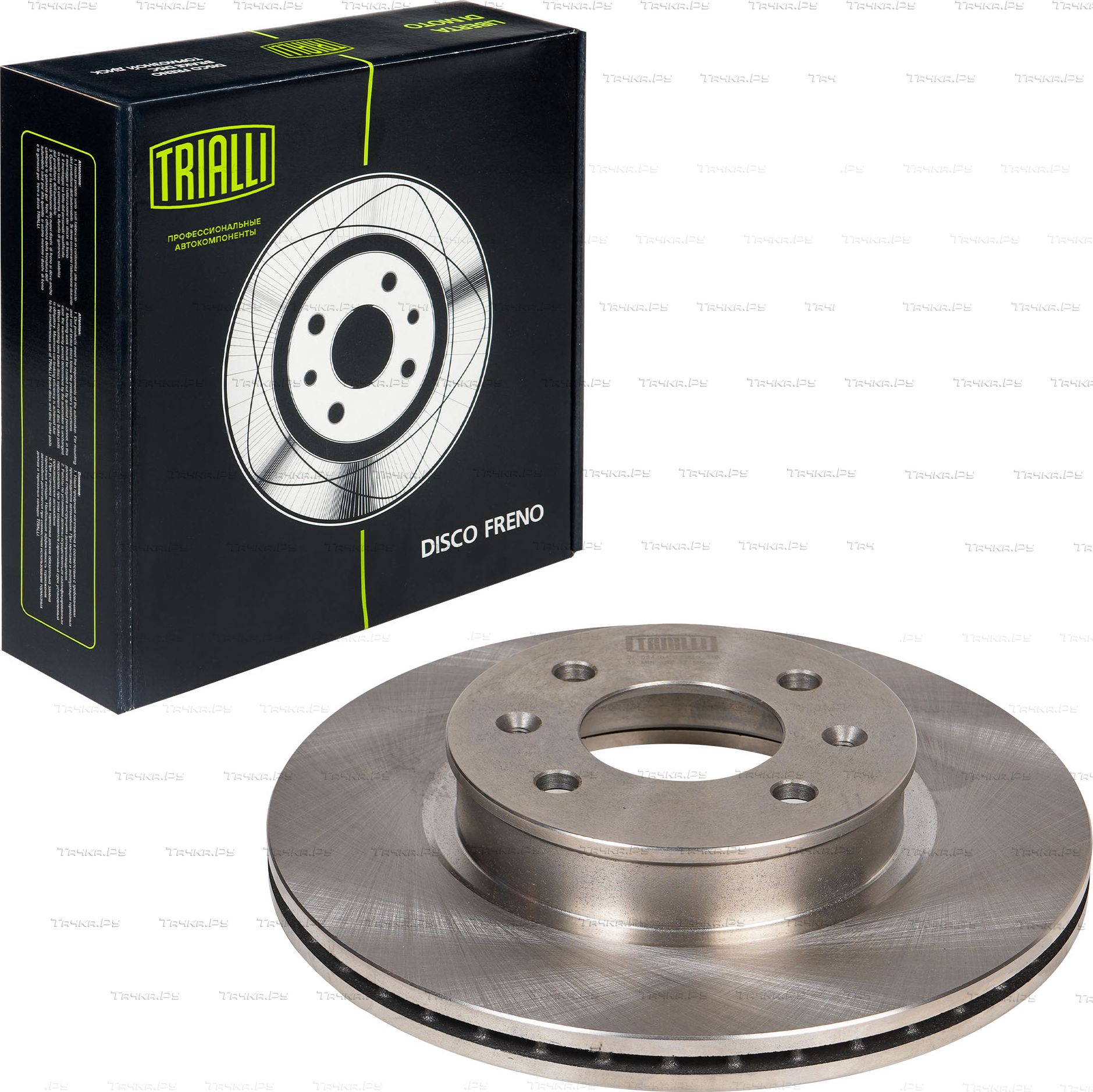 Тормозной диск Trialli передний для Hyundai Getz I 2002-2010. Артикул DF 084304