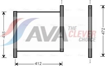 Радиатор охлаждения двигателя AVA для Smart Fortwo I (W450) 1998-2007. Артикул MCA2002