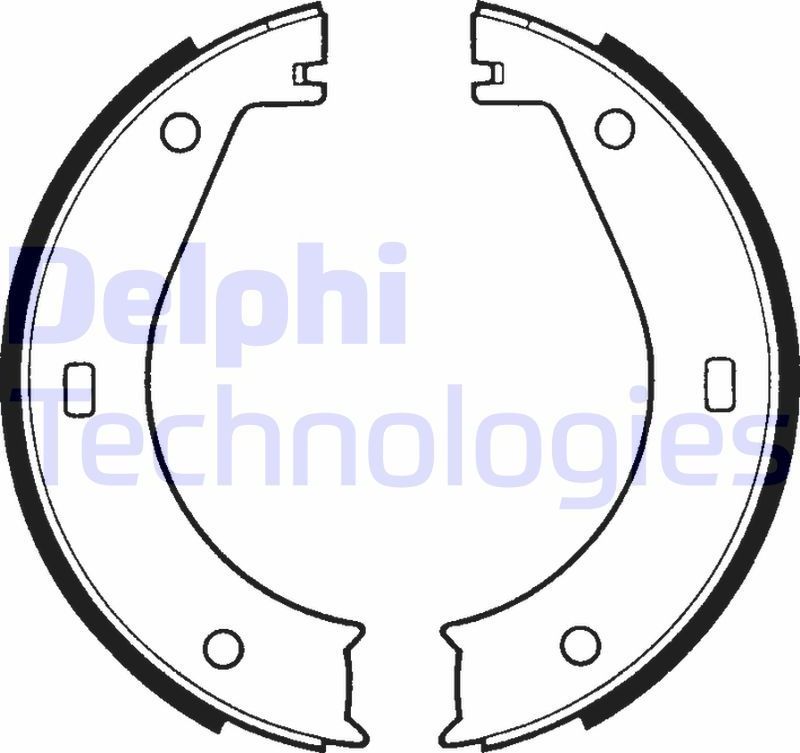 Тормозные колодки (стояночная тормозная система) Delphi. Артикул LS1573